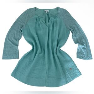 Escada Sport Women Blouse Turquoise/Surf 100% Linen